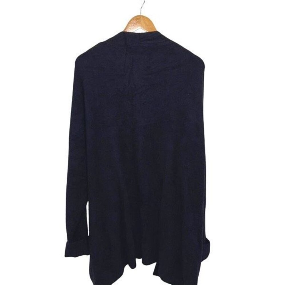 NWT Barefoot Dreams Women’s CozyChic Lite Black Long Sleeve Coastline Cardigan - Picture 3 of 3